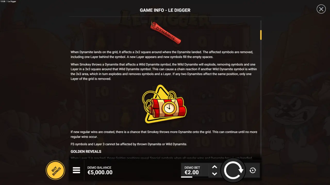 Le Digger: Бонусные режимы