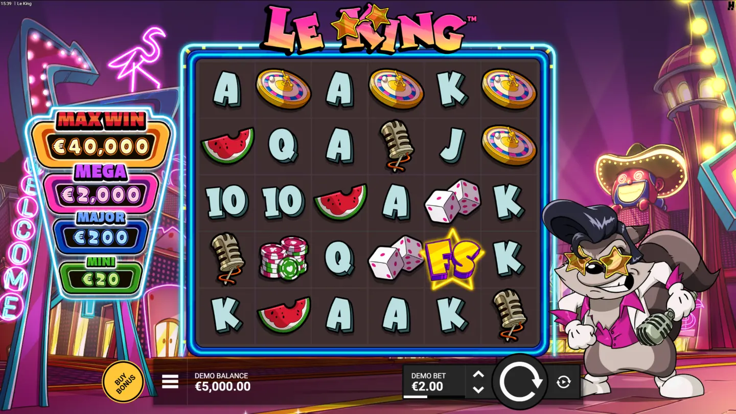 Le King — Neon Rainbow & Jackpots