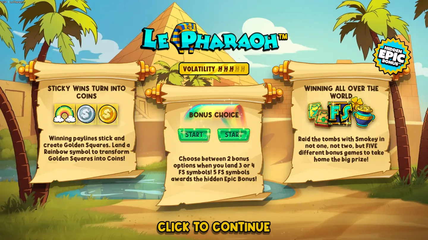 Le Pharaoh loading screen