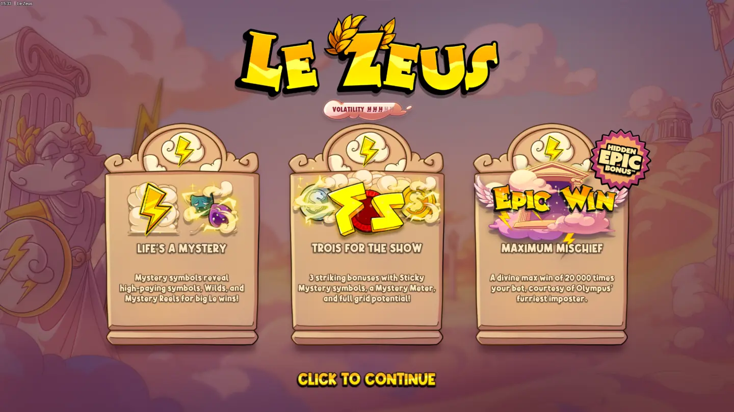 Le Zeus loading screen